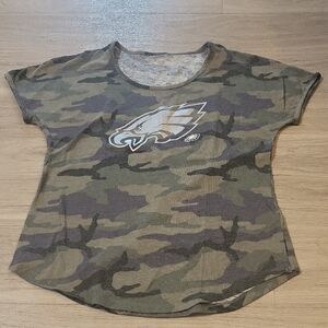 Camo T-Shirt with Eagle Logo